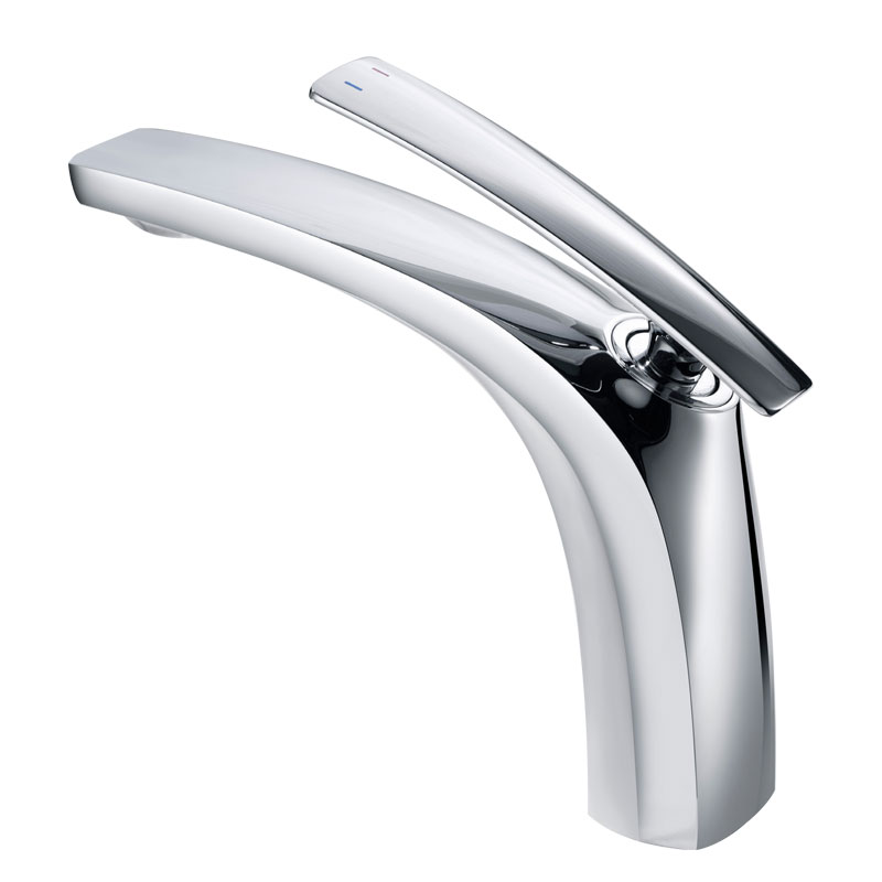 Brass Single Hole White Bathroom Sink Mixer Faucet-YSBF026