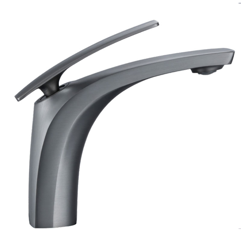 Brass Single Hole White Bathroom Sink Mixer Faucet-YSBF026