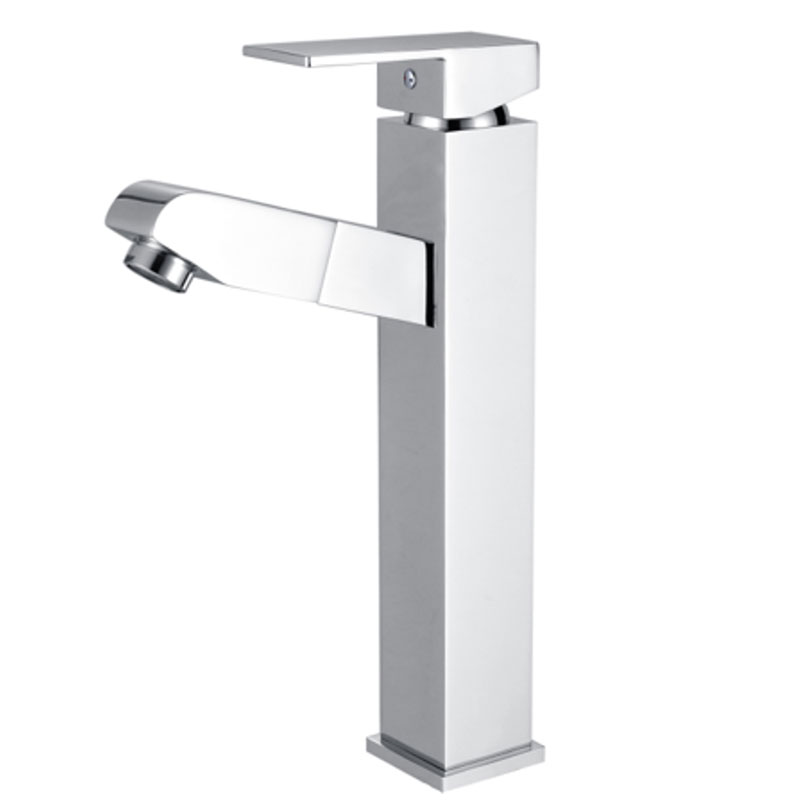 Tall Single Handle Bathroom Vessel Faucet With Sprayer-YSBF033